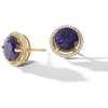 image:imageRossSimons 470 ct tw Sapphire and 19 ct tw Diamond Earrings in 18kt Gold Over Sterling