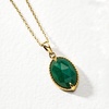 image:imageRossSimons 500 Carat Emerald Pendant Necklace in 18kt Gold Over Sterling 18 inches