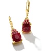 image:imageRossSimons 530 ct tw Ruby Drop Earrings in 18kt Gold Over Sterling