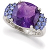 image:imageRossSimons 550 Carat Amethyst and 40 ct tw Tanzanite Ring in Sterling SilverAmethyst