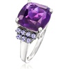 image:imageRossSimons 550 Carat Amethyst and 40 ct tw Tanzanite Ring in Sterling SilverAmethyst
