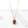 image:imageRossSimons 630 Carat Ruby and 14 ct tw Diamond Pendant Necklace in 14kt Yellow GoldRuby