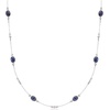 image:imageRossSimons 700 ct tw Sapphire and 25 ct tw Diamond Station Necklace in Sterling SilverSapphire