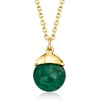 image:imageRossSimons 825 ct tw Emerald Jewelry Set Drop Earrings and Necklace in 18kt Gold Over Sterling 18 inches