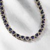 image:imageRossSimons 9500 ct tw Sapphire and 575 ct tw White Topaz Necklace in 18kt Gold Over SterlingSapphire
