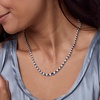 image:imageRossSimons Gemstone and 150 ct tw Diamond Tennis Necklace in Sterling Silverblue