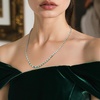 image:imageRossSimons Gemstone and 150 ct tw Diamond Tennis Necklace in Sterling Silvergreen