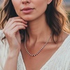 image:imageRossSimons Gemstone and 150 ct tw Diamond Tennis Necklace in Sterling Silverred