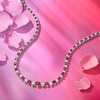 image:imageRossSimons Gemstone and 150 ct tw Diamond Tennis Necklace in Sterling Silverred