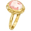 image:imageRossSimons Italian Pink Porcelain Cameo Ring in 18kt Gold Over SterlingNo Gemstone