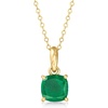 image:imageCanaria Fine Jewelry RossSimons 160 Carat Emerald Pendant Necklace in 10kt Yellow Gold 16 inches