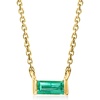 image:imagePure Collection by RossSimons 010 Carat Emerald Necklace in 14kt Yellow Gold 16 inches