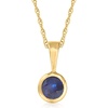 image:imagePure Collection by RossSimons 028 Carat Sapphire Pendant Necklace in 14kt Yellow GoldSapphire