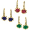 image:imageRossSimons 1000 ct tw MultiGemstone Jewelry Set 3 Pairs Of Drop Earrings in 18kt Gold Over Sterling