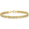image:imageRossSimons 10kt Yellow Gold Byzantine Braceletno gemstone