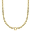 image:imageRossSimons 14kt Yellow Gold Flat Byzantine Necklace With DiamondsDiamond