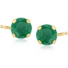 image:imageRossSimons 160 ct tw Emerald Martini Stud Earrings in 14kt Yellow Gold