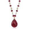 image:imageRossSimons 1600 ct tw Ruby Station Necklace in 14kt Yellow GoldRuby