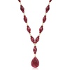 image:imageRossSimons 17500 ct tw Ruby Drop Necklace in 18kt Yellow Gold Over Sterling SilverRuby