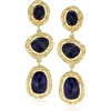image:imageRossSimons 1990 ct tw Sapphire Station Drop Earrings in 18kt Gold Over Sterling