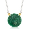 image:imageRossSimons 2000 Carat Emerald Pendant Necklace in 14kt Yellow Gold and Sterling SilverEmerald