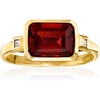image:imageRossSimons 290 Carat Garnet Ring With Diamonds in 14kt Yellow GoldGarnet