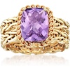 image:imageRossSimons 300 Carat Amethyst Woven Ring in 14kt Yellow GoldAmethyst