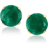 image:imageRossSimons 300 ct tw Emerald Martini Stud Earrings in 10kt Yellow Gold