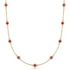 image:imageRossSimons 310 ct tw Ruby Station Necklace in 18kt Gold Over SterlingRuby
