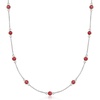 image:imageRossSimons 310 ct tw Ruby Station Necklace in Sterling SilverRuby