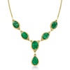 image:imageRossSimons 3375 ct tw Emerald YNecklace in 18kt Gold Over Sterling 18 inches
