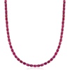 image:imageRossSimons 4000 ct tw Gemstone Tennis Necklace in Sterling Silverred