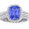 image:imageRossSimons 420 Carat Simulated Tanzanite Basketweave Ring in Sterling SilverTanzanite