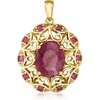 image:imageRossSimons 430 ct tw Ruby Openwork Pendant in 14kt Yellow Gold