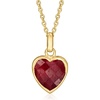 image:imageRossSimons 460 Carat Ruby Pendant Necklace in 18kt Gold Over Sterling 18 inches