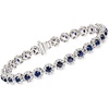 image:imageRossSimons 480 ct tw Sapphire and 268 ct tw Diamond Tennis Bracelet in 14kt White GoldSapphire