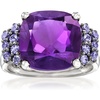 image:imageRossSimons 550 Carat Amethyst and 40 ct tw Tanzanite Ring in Sterling SilverAmethyst