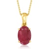image:imageRossSimons 550 Carat Ruby Pendant Necklace in 18kt Gold Over Sterling 18 inches