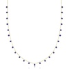 image:imageRossSimons 600 ct tw Sapphire Bead Necklace in 10kt Yellow Gold20 Inches