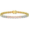image:imageRossSimons 700 ct tw Multicolored Sapphire Tennis Bracelet With 86 ct tw Diamonds in 14kt Yellow GoldSapphire