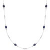 image:imageRossSimons 700 ct tw Sapphire and 25 ct tw Diamond Station Necklace in Sterling SilverSapphire