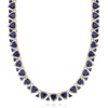 image:imageRossSimons 9500 ct tw Sapphire and 575 ct tw White Topaz Necklace in 18kt Gold Over SterlingSapphire
