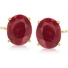 image:imageRossSimons 960 ct tw Ruby Earrings in 18kt Gold Over Sterling