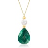 image:imageRossSimons Cultured Pearl and Gemstone Necklace in 14kt Yellow Gold18 Inches