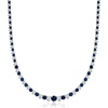 image:imageRossSimons Gemstone and 150 ct tw Diamond Tennis Necklace in Sterling Silverblue