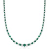 image:imageRossSimons Gemstone and 150 ct tw Diamond Tennis Necklace in Sterling Silvergreen