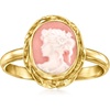 image:imageRossSimons Italian Pink Porcelain Cameo Ring in 18kt Gold Over SterlingNo Gemstone