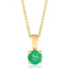 image:imageRossSimons Pure Collection 022 Carat Emerald Pendant Necklace in 14kt Yellow Gold 20 inches