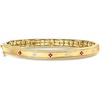 image:imageRossSimons Ruby and Diamond Flower Bangle Bracelet in 18kt Gold Over SterlingRuby