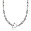 image:imageRossSimons Sterling Silver Byzantine Toggle NecklaceNo Gemstone